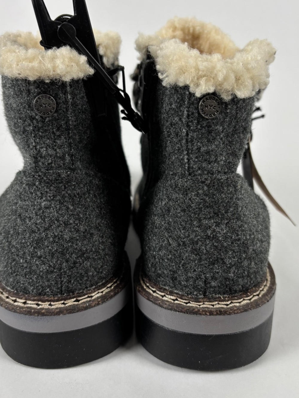 Madden NYC, Hiker Lace Up, Campaign Boots,‎ Women's Size 9, Eco Lux, Dark Gray - Picture 6 of 12